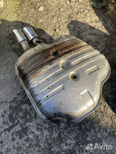 Задняя банка глушителя BMW E60