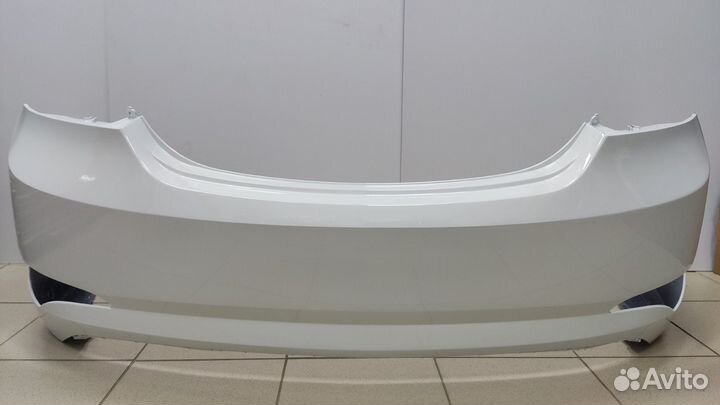 Бампер задний solaris 2014-2017 седан PGU белый