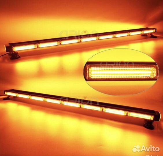 Мигалка оранжевая на крышу 4-х сторонняя 123см