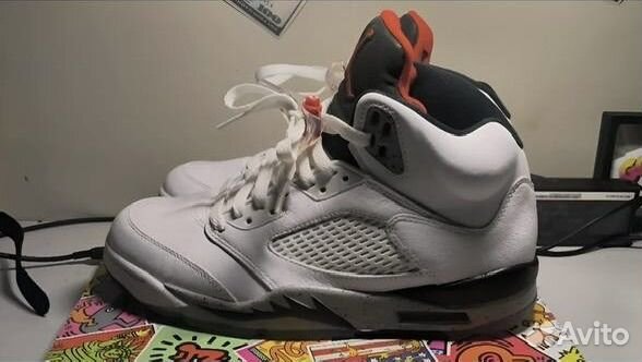 Jordan 5 retro white cement (Оригинал)