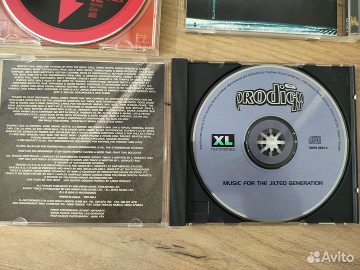 Cd диски, Prodigy, Metallica, M. Menson