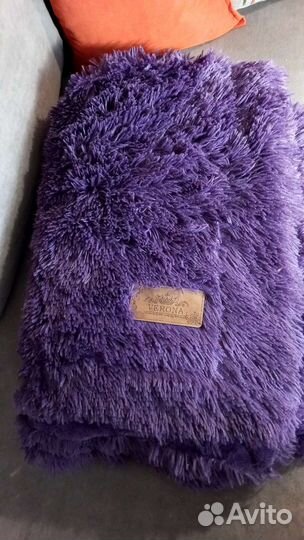 Плед пушистый травка