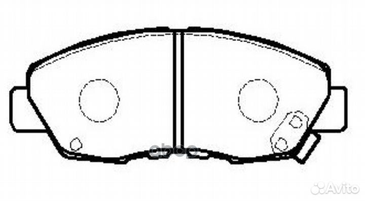 Колодки тормозные перед honda CR-V RD1/2/4/ accord