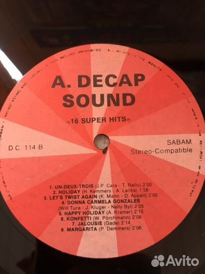 Винил A.Decap-sound 16 super hits