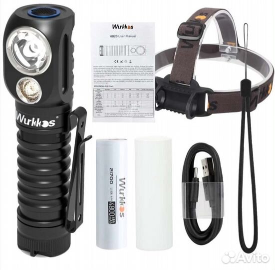 Налобный фонарь Wurkkos HD20 1900lm