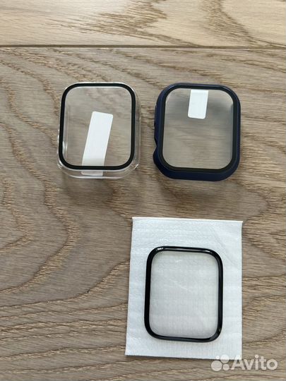 Бампер со стеклом на часы Apple whatch 45 мм