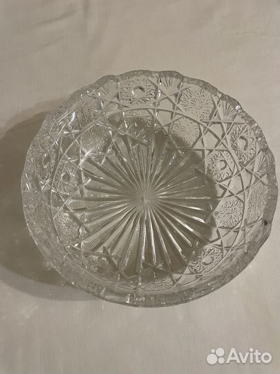 Ваза для фруктов хрусталь