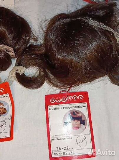 Винтажные парики для кукол Швейцария качество