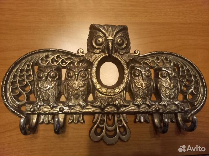 Вешалка-ключница Сова с совятами