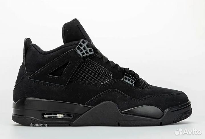 Nike air jordan 4 black cat 41-45 мужские