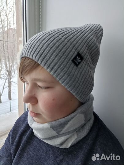 Набор шапка + снуд демисезонные