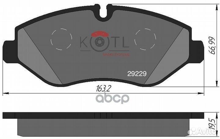 Тормозные колодки 42555881 1747KT kotl