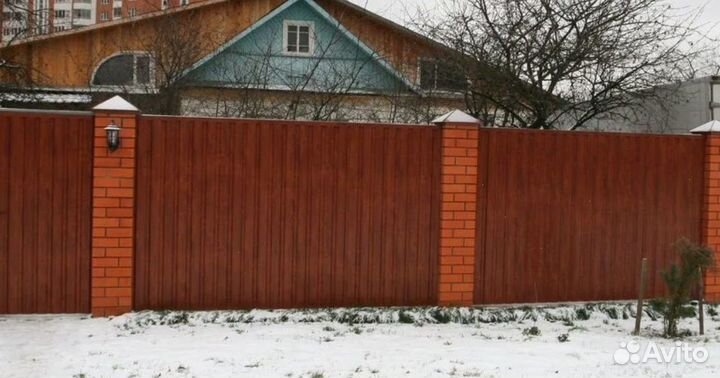 Забор из профнастила за 1 день качественно