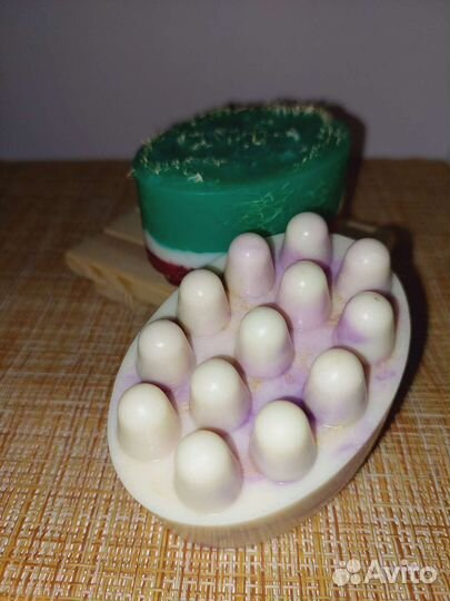 Мыло ручной работы с люфой