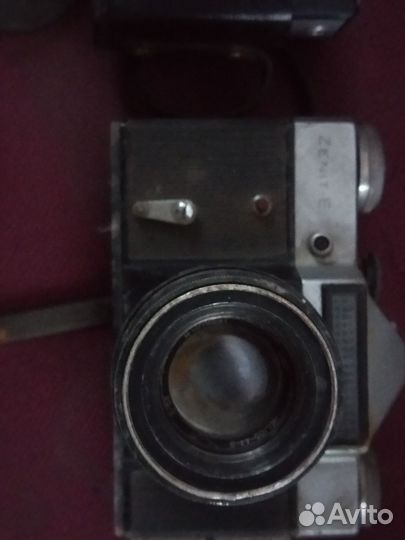Плёночный фотоаппарат зенит-е, вилия-авто
