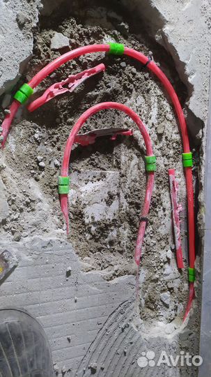 Ремонт труб бир пекс и водяных тёплых полов