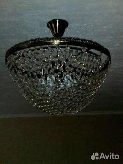 Люстра хрустальная новая