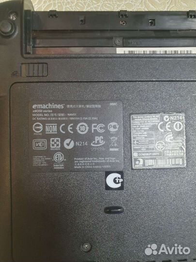 Нетбук eMachines на запчасти