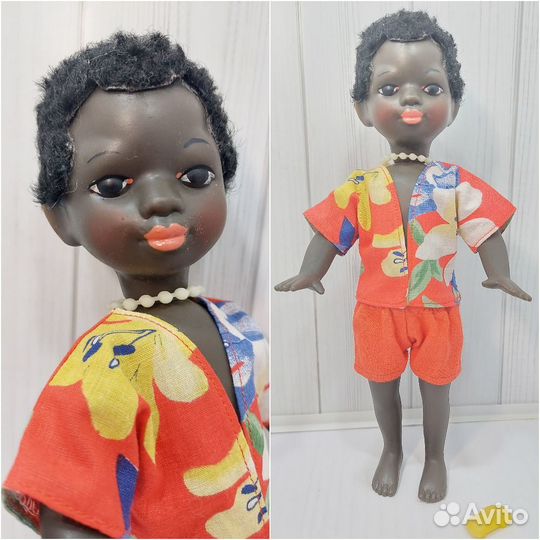 Кукла СССР Негритенок московская сип