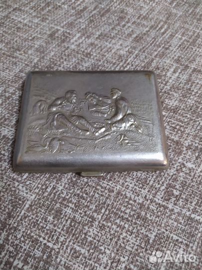 Портсигар СССР охота