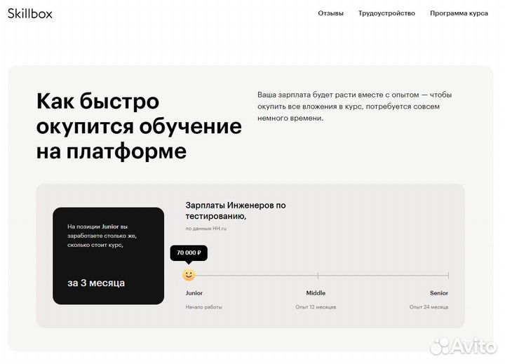 Курс Skillbox Инженер по тестированию QA-engineer