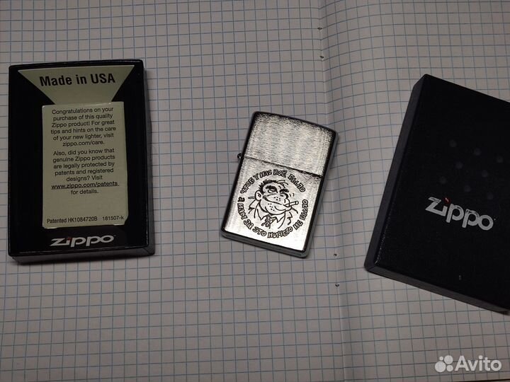 Зажигалка Zippo 200 Горилла Оригинал Новая