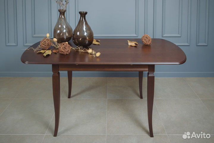Кухонный стол раздвижной из массива бука 