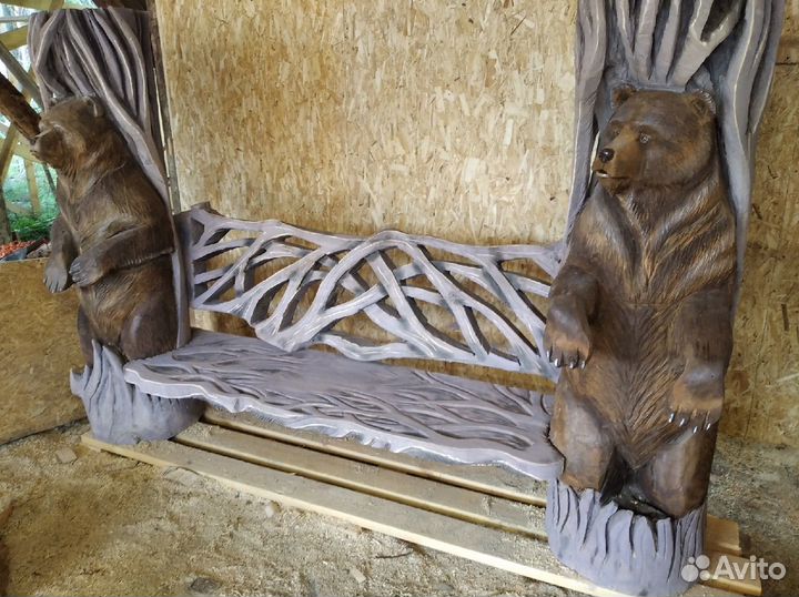 Фигуры из дерева садово парковые скульптуры