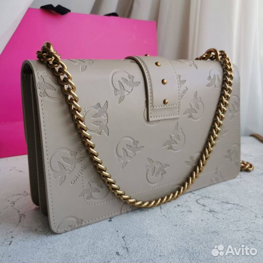 Сумка женская Pinko Classic бежевая