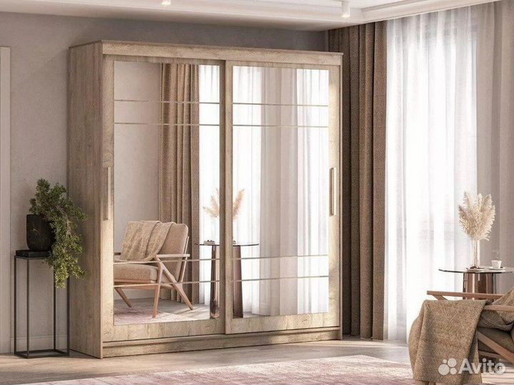 Шкаф-купе 2000 мм дуб эндгрей (ит)