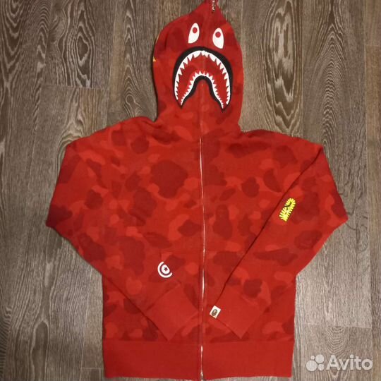 Full zip Bape shark, размер S
