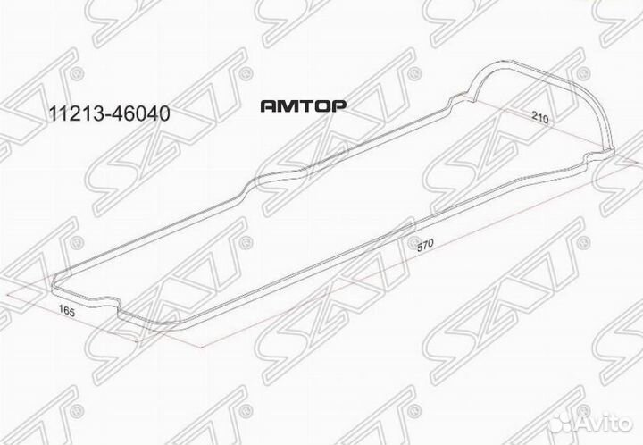 SAT K11213-46040 Прокладка клапанной крышки TY 1JZ