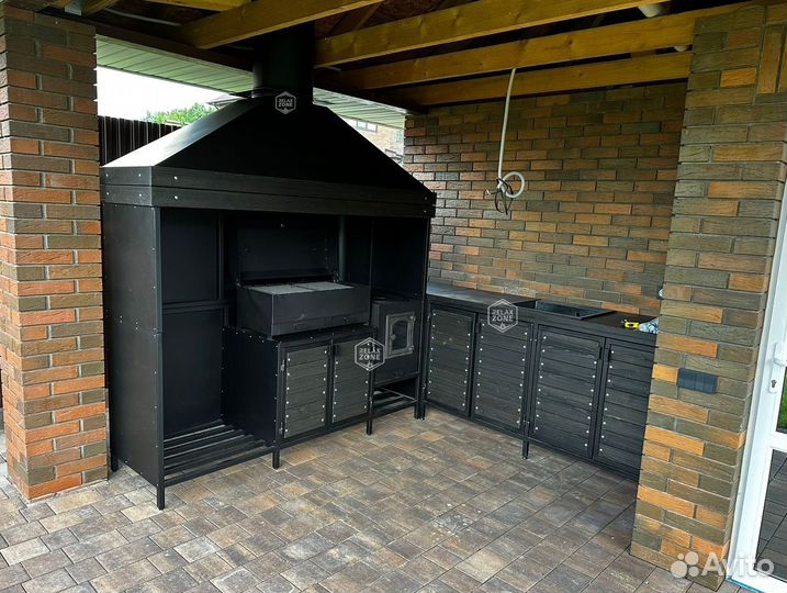 Мангальный комплекс, мангал, казан, печь