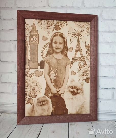 Выжигание портретов по фото