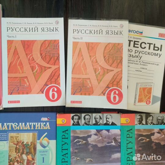 Учебники 6 класс, подходят для школы интернетурок