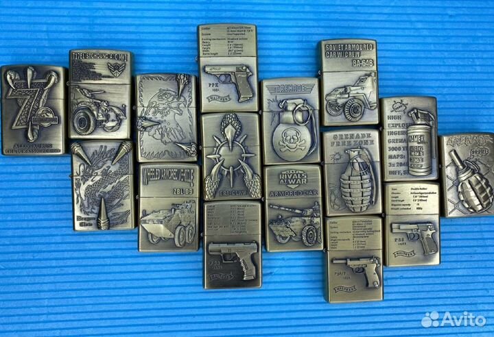 Зажигалки бензиновые Военная тематика