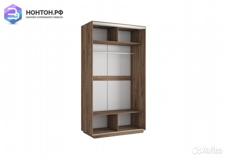 Шкаф-купе 2-х дверный с зеркалом Экспресс Хит краф