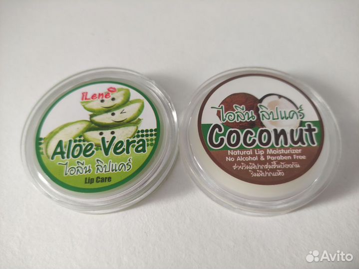 Тайский бальзам для губ алое вера / кокос