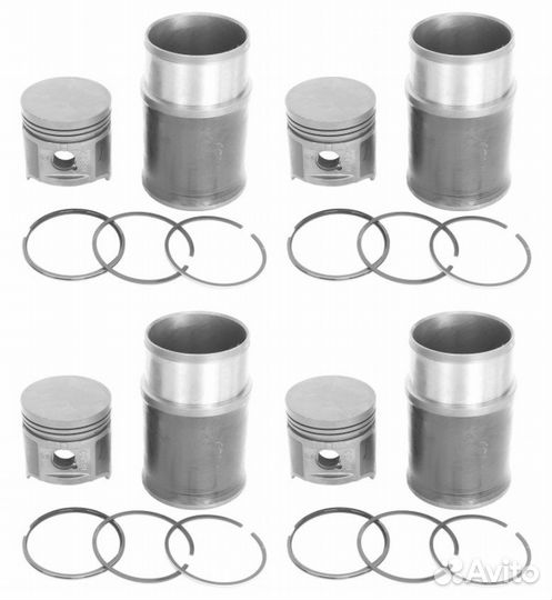 Поршневая группа змз двс 523 паз с кольцами