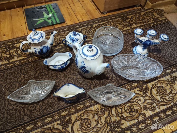 Хрусталь / гжель / цена за штуку