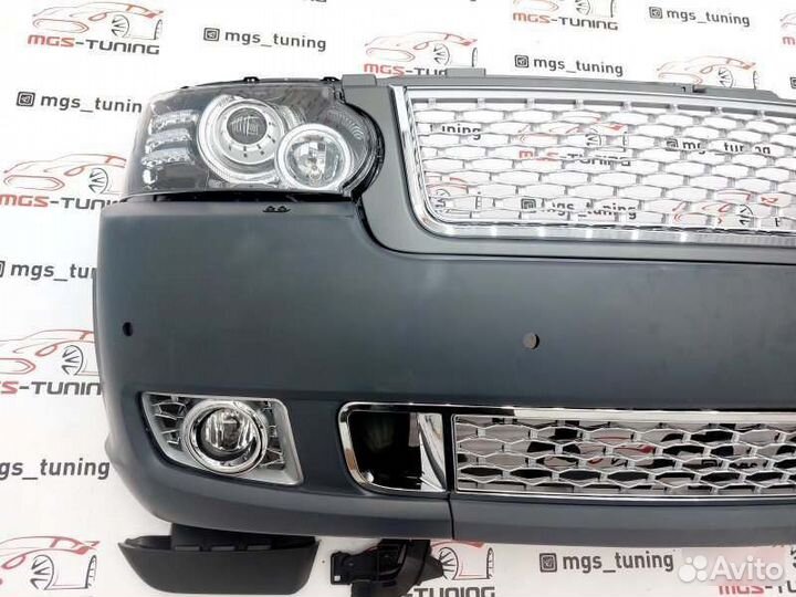 Бампер + фары Land Rover Range Rover