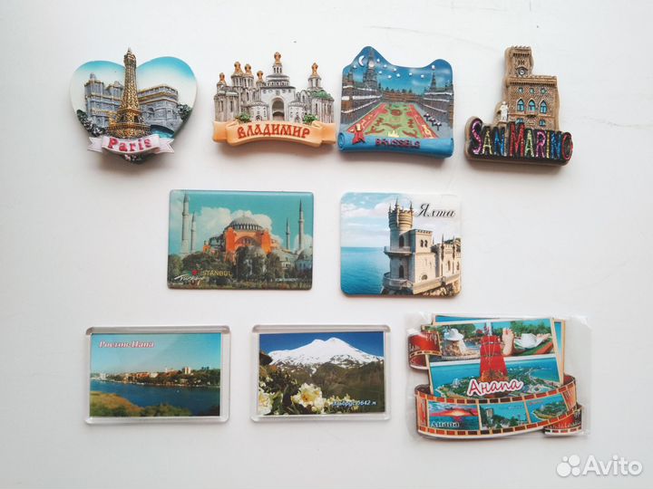 Магниты на холодильник сувениры города