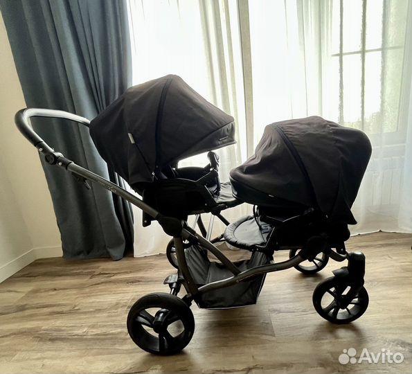 Коляска bebetto 42 comfort 3в1 для двойни