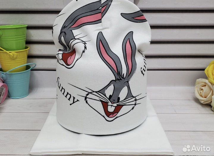 Стильные детские шапки со снудом 3-5 лет