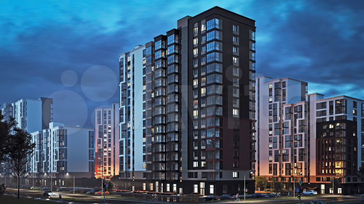 2-к. квартира, 39,6 м², 7/16 эт.