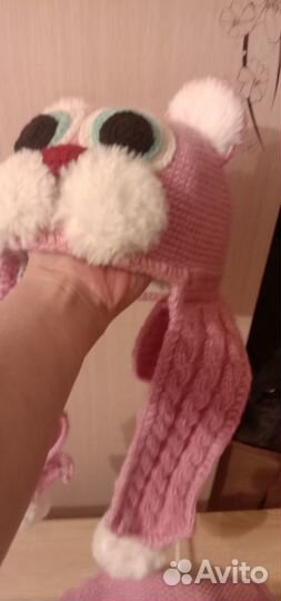 Шапочка для девочки 5-9лет, весна-осень