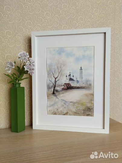 Картина акварелью Ранняя весна