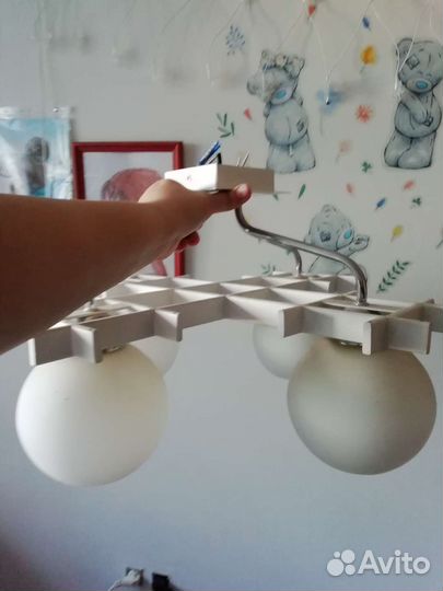 Люстра потолочная и 2 бра