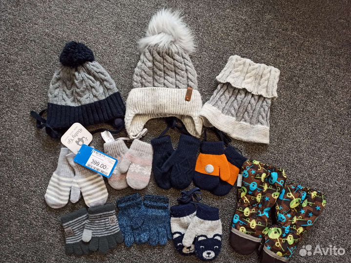 Шапка варежки снуд краги