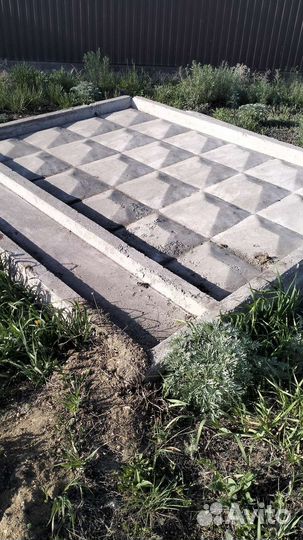 Заборные плиты бу